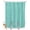 Turquoise Green, variant on Split Shower Curtain for Transfer Bench, Turquoise Burlap Texture Fabric Shower Curtains for Bathroom, Farmhouse Vintage Aqua Tub Sliding Transfer Bench Waterproof Bath Curtains 72"x78"