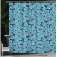 thumbnail image 4 of Ambesonne Turquoise Blue Shower Curtain, Exotic Pomegranate, 69"Wx70"L, Turquoise Sea Blue, 4 of 5