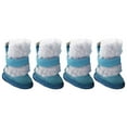 thumbnail image 1 of Methold Botas para mascotas Lluvia Nieve Zapatos para cachorros Calzado antideslizante a prueba de frío para mascotas Ropa para mascotas azul tres, 1 of 6