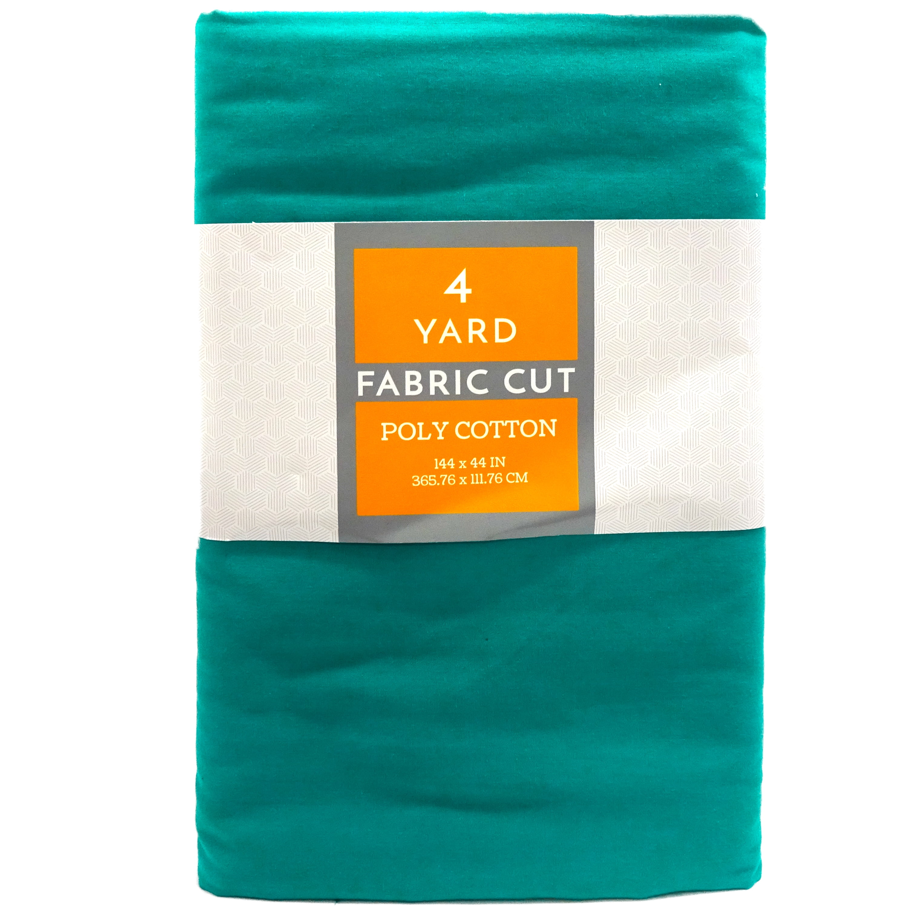 Shason Textile 44' x 4 Yards Polyester Blend Solid Sewing & Craft Precut Fabric, Teal