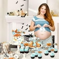 thumbnail image 4 of Halloween Baby Shower Party Decoration Boy, 36Pcs A Baby Is Brewing Baby Shower Decorations Cupcake Topper for A Little Boo Is Almost Due Halloween Welcome Baby Shower Gender Revel, 4 of 6