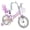 Purple, variant on Costway Girls Bike, 20” Kids Bicycle with Basket, Doll Seat, Colorful Streamers, Reflectors Rose Red