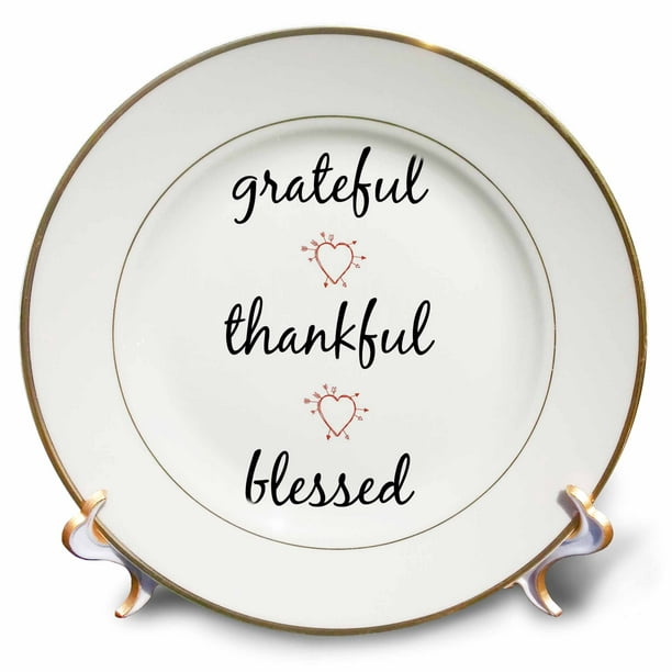 Download 3dRose Grateful, thankful, blessed, black letters with ...