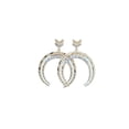 thumbnail image 2 of Women Gold Metal Earrings Set Fashion Bling Crescent Moon Arrow Urban, 2 of 11
