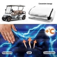 thumbnail image 6 of XYZCANDO Blue Lightning Wolf Golf Cart Seat Cover - 4 Storage Pockets Non-Slip Washable Universal Accessory for Golf Lovers, 6 of 9