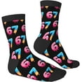 thumbnail image 6 of 67 Socks for Boys Girls Women Men 6 7 Meme Novelty Crew Socks Funny Gifts For Six Seven Stuff Lovers, 6 of 7