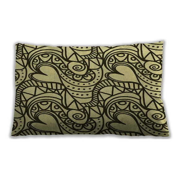 Ahgly Company Indoor Rectangular Contemporary Lumbar Throw Pillow, 13 inch by 19 inch