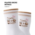 thumbnail image 2 of Yawlsow Pilates Grip Socks for Women, Grippy Yoga Socks with Coffee Embroidery for Barre Ballet Workout, US Size 5-10, 2 of 6