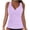 EliteGoogv#Purple, variant on EliteGoogv Women's Tankini Top V Neck Wide Strap Beachwear Stretchy Solid Color Swimwear Water Sports Surfing Pool Party Bathing Suits,Pink,XL