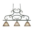 thumbnail image 2 of Meyda Tiffany 116150 Bandolei 3 Light 36" Wide Linear Pendant, 2 of 2