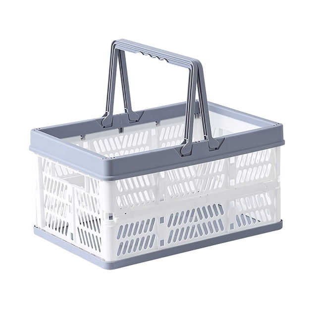 Plastic Storage Bins Foldable Storage Basket Shopping Basket Fruit and Vegetable Storage Box Outdoor Picnic Basket Plastic Vegetable Basket Outdoor Storage Box
