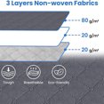 thumbnail image 3 of Almacenamiento fácil, bolsas de almacenamiento de ropa de gran capacidad con ventana transparente y asas reforzadas, diseño plegable para usos múltiples, tela no tejida transpirable, material de, 3 of 5