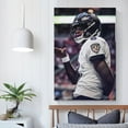 thumbnail image 5 of Poster Lamar Jackson American Football Art Wall Art Poster Scroll Canvas Painting Picture Living Room Decor Home 16x24inch(40x60cm), 5 of 6