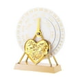 thumbnail image 2 of Calendario , accesorios de escritorio, centros de mesa versátiles, decorativos, giratorios, de metal, para decoración de oficina, sala de Oro blanco, 2 of 8