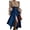 Dark Blue, variant on Women's High Waist Long Denim Skirt Button Down Swing A-Line Jean Maxi Skirt with Pockets