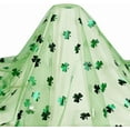 thumbnail image 1 of Tela de organza verde lima brillante - 150 cm de ancho, tul recubierto de papel metalizado, 3,07 m para manualidades, decoración de fiestas y envoltorios de regalo., 1 of 9