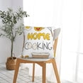 thumbnail image 5 of Honeii Home Cooking Print Throw Pillow, Square Decorative Pillow Forms Soft Fluffy Plump Pillow Decorative Pillow Inserts,Couch Pillows-26"x26", 5 of 7
