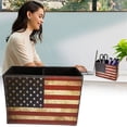 thumbnail image 2 of LYINGF Vintage American Flag Design Pen Holder and Desktop Organizer, Patriotic Pencil Cup for Holding Pens, Remote Controls, and Office Supplies, Home and Office Decor Accessory, 2 of 8