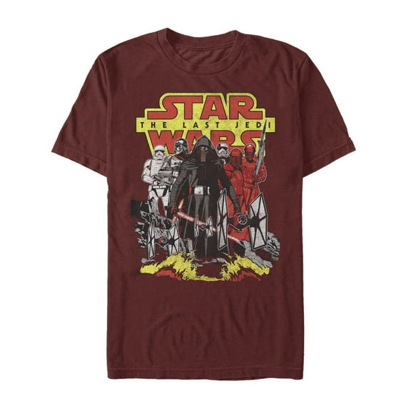 Men's Star Wars The Last Jedi First Order Defense  Graphic Tee Cardinal 3X Large