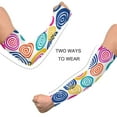 thumbnail image 4 of ALAZA Texture Circle UV Sun Protection Arm Sleeves UPF 50+ Compression Cooling Sleeve 1 Pair, 4 of 7