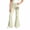 A67 Light Green, variant on Glisme Little Girls Flared Pants Bowknot Graphic Slim Fit High Waisted Fall Casual Girls Pants Size 5-6 Y