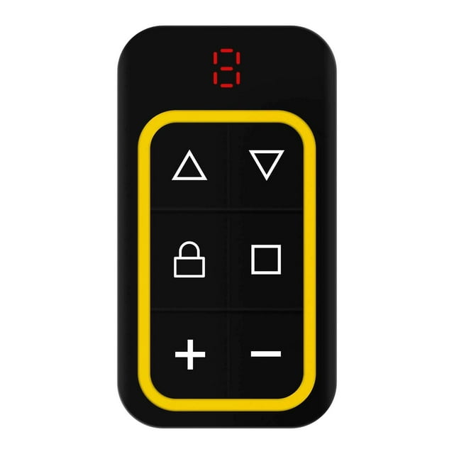 Elodie Garage Door Opener Remote Control Compact Outdoor Vehicle Gate Opener Remote Yellow