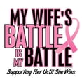 thumbnail image 3 of CafePress - My Battle Too 1 (Wife BC) White T Shirt - Men's White Classic Cotton T-Shirts, 3 of 4