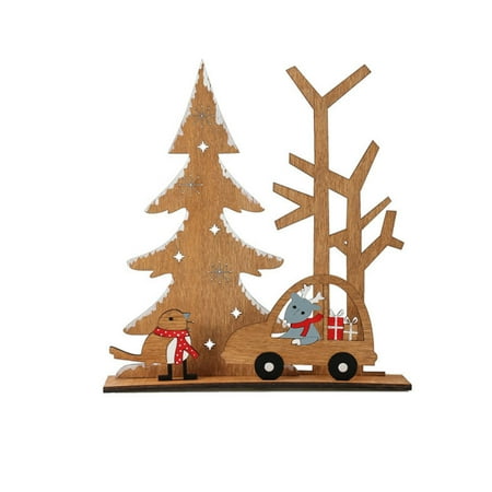 Christmas Table Decoration Desk Tree Car Shaped Ornament Thanksgiving Day Wedding Decoration Winter Ornament Merry Christmas Happy Holidays Centerpiece Gift Holiday Festivals Dinner Decor Walmart Canada