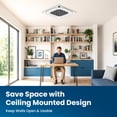 thumbnail image 6 of Senville 12000 BTU Ceiling Cassette Air Conditioner Heat Pump, AURA Series, Energy Star, 6 of 9