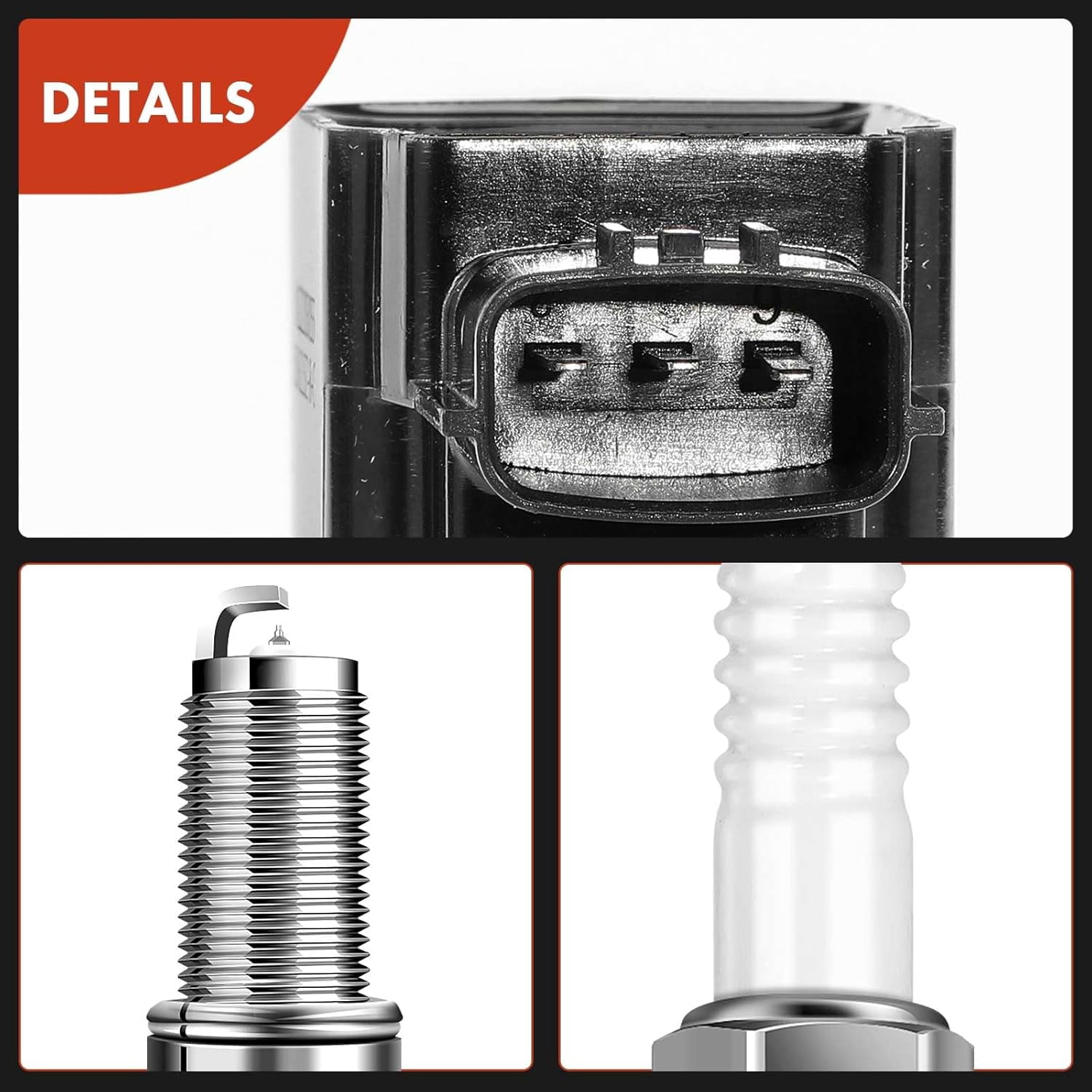 A-Premium Set of 8 Ignition Coil Pack and Iridium Spark Plugs Compatible with Infiniti M45 2003-2004 2006-2010, FX45 2003-2008, Q45 2002-2006, 4.5L, Replace# 22448AR215, NGK4469
