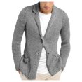 thumbnail image 1 of Chemise Chaude Longue en Tricot Ample Décontractée pour Hommes Manches Longues Col Rond, 1 of 6