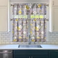 thumbnail image 3 of Kitchen Curtains and Valance Set 36 Inch Tier Pioneer Colorful Floral 3 Pieces Set Dining Room Small Curtain Drapes Cafe Curtains Valance for Home Decor Rod Pocket, 3 of 6