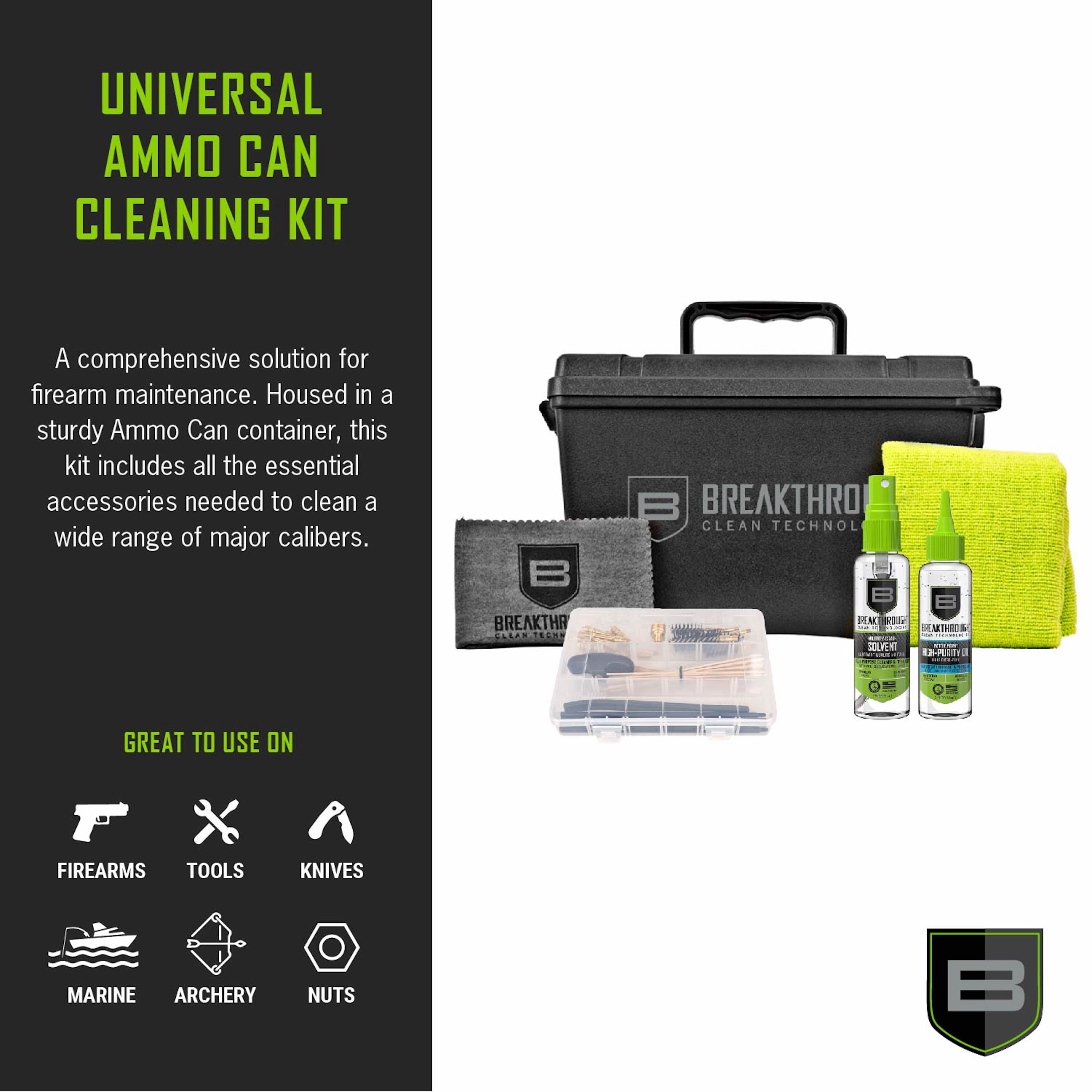 Breakthrough Clean Technologies® Universal Ammo Can Cleaning Kit