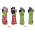 thumbnail image 2 of 1 Pair Women Professional Gardening Gloves Thorn Proof Flower Planting Yard Work Long Garden Gloves, 2 of 8