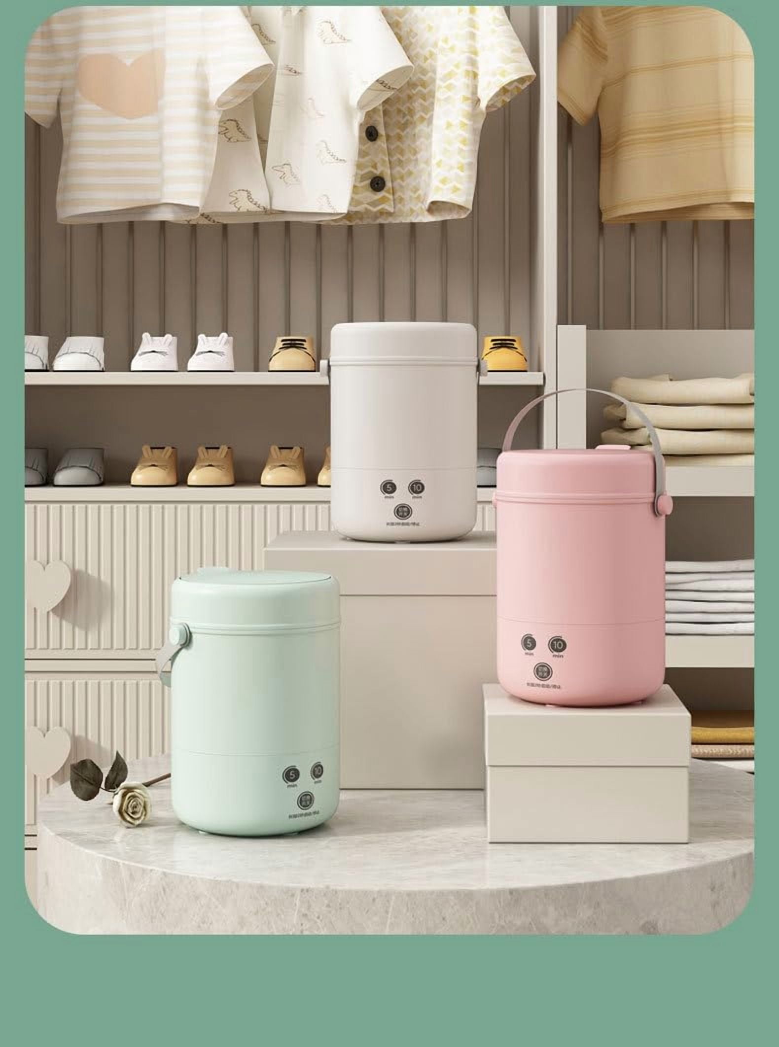 HPZZ Mini Automatic Washing Machine, Portable Washing Machine and Dryer, Fully Automatic Mini Portable Washing Machine, Mini Washing Machine, Deep Cleaning of Underwear,Baby Clothes and Small