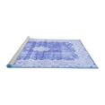thumbnail image 2 of Ahgly Company Machine Washable Indoor Round Persian Blue Traditional Area Rugs, 4' Round, 2 of 4