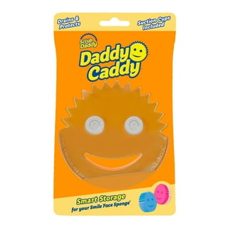 Smilyeez Original Smiling Sponge Handle Soap Dispensing Handle for Scrub  Daddy's Sponge Second Generation Color: Black 