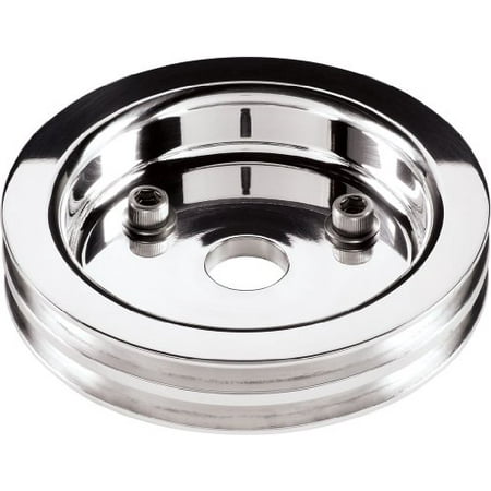 - Billet Specialties 81220 Polished Sbc 2 Groove Lower Pulley