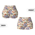 thumbnail image 5 of Lsque Snake Pattern High Waisted Biker Shorts for Women-Tummy Control Fitness Athletic Workout Running Yoga Gym Shorts,Moisture-Wicking-Large, 5 of 9
