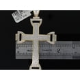 thumbnail image 7 of 1.13C MENS YELLOW GOLD PAVE DIAMOND DOMED CROSS CHARM, 7 of 7