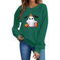 thumbnail image 2 of DIOAZUD Womens Halloween Sweatshirts Plus Size Ghost Graphic Pullovers Fall Classic Round Neck Long Sleeve Sweater Tops Halloween Costumes, 2 of 5