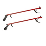 Cubii Health Lightweight 26 Easy-to-Use Reacher Grabber Tool, Aluminum, Red, (2 Pack)