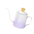 thumbnail image 1 of Reche de cisne de 350 ml sobre el café Hervidor de hervidor de acero inoxidable Versátil Mango ergonómico Apariencia Estética Café de goteo a mano Gradiente de color púrpura, 1 of 8