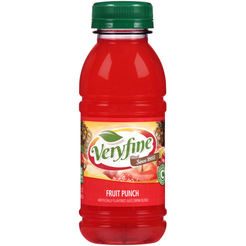 Veryfine Beverages Fruit Punch, 10 Fl. Oz. - Walmart.com - Walmart.com