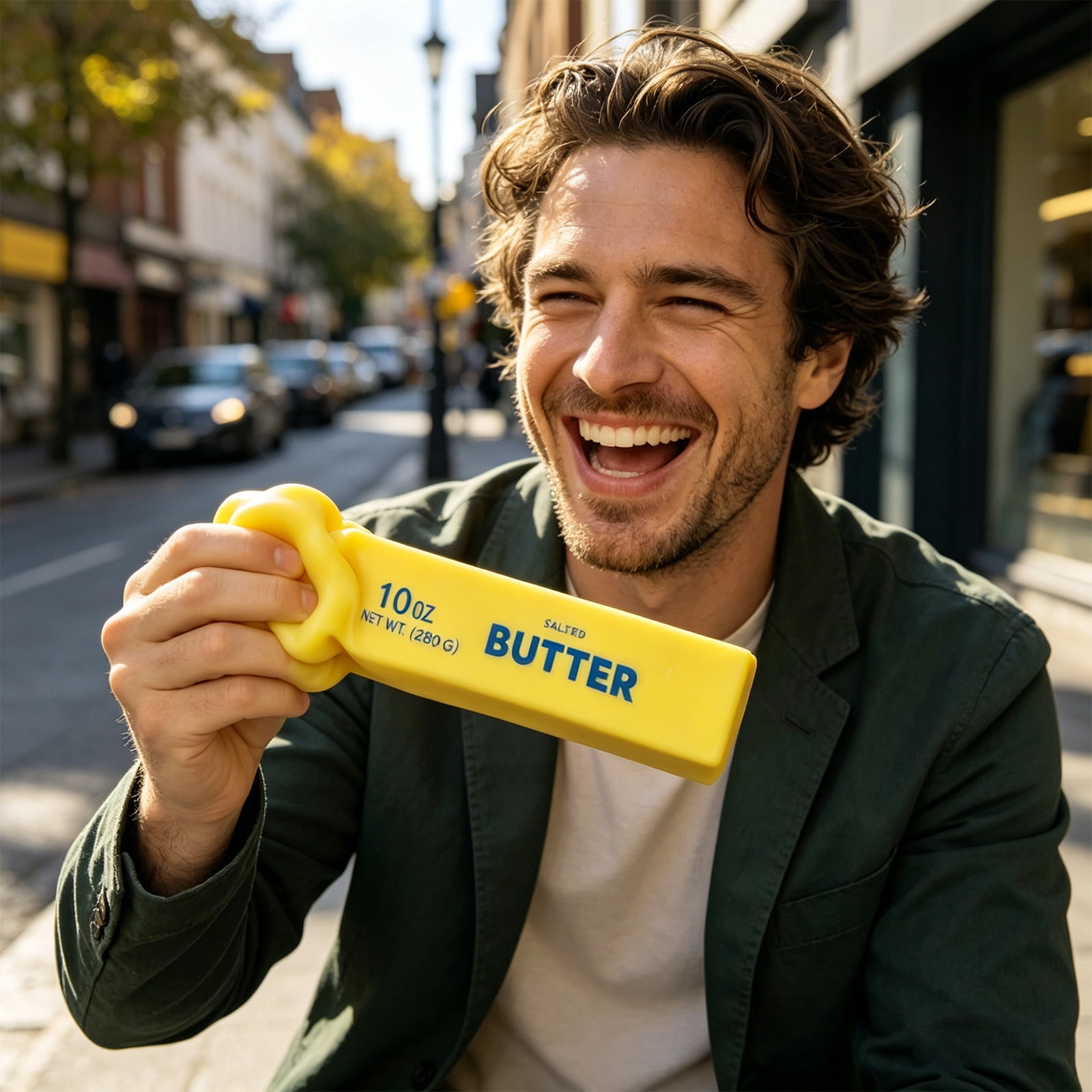 Butter Squishy 10oz Jumbo Squishy Stick of Butter - Realistic Slow Rising Food Fidget for Stress Relief & Anxiety Relaxation 2026