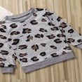 thumbnail image 4 of Hauts Assortis pour la Famille Mère Fille Fils Chemise Léopard à Manches Longues, 4 of 6