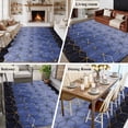 thumbnail image 6 of Blue Geometric Area Rug 6x9 Washable Rug Non Slip Ombre Modern Abstract Art Large Area Rug Soft Stainresistant Indoor Floor Carpet for Living Room Bedroom Home Office Dining Room Nursery, 6 of 7