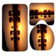 thumbnail image 1 of ABPHQTO Atardecer de elefantes Juego de alfombras de baño de 3 piezas Alfombra de baño Alfombra de contorno y tapa de inodoro ABPHQTO Cont-CHAPPLE-38869, 1 of 2