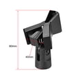 thumbnail image 2 of Soporte de clip de micrófono universal Uxcell para micrófonos de mano de 1.57'' y rosca de 0.59'' color negro, 2 of 4