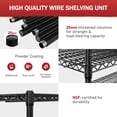 thumbnail image 3 of VEIKOUS 5-Tier Shelving Unit with Wheels, 3000 LBS Heavy Duty NSF-Certified Wire Storage Rack with Adjustable Shelves, Anti-Tip System, Metal Wire Shelf for Kitchen, Garage, Warehouse, Commercial Use, 3 of 12